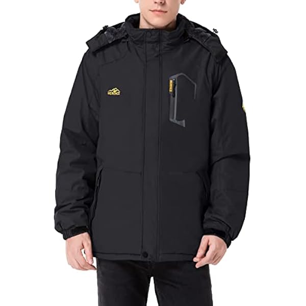 CIOR Chaqueta de esquí Impermeable para Hombre, Resistente al Viento